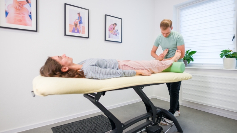 The chiropractor in Irvine performs joint adjustments and guided mobilization to help patients improve ankle stability and restore functional movement.