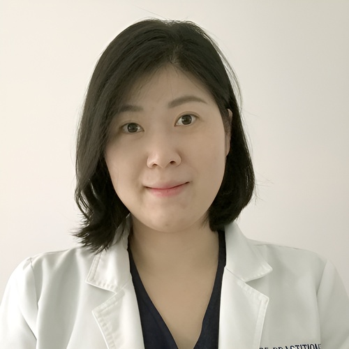 Nurse practitioner Michele Hwang performs advanced aesthetic procedures using Botox, fillers, laser therapy, and PRP to support patient wellness.